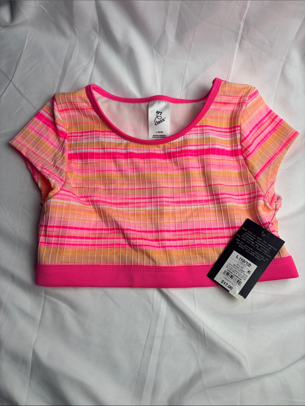 NWT Girl’s Swim Top. Art Class. Sz L 10-12